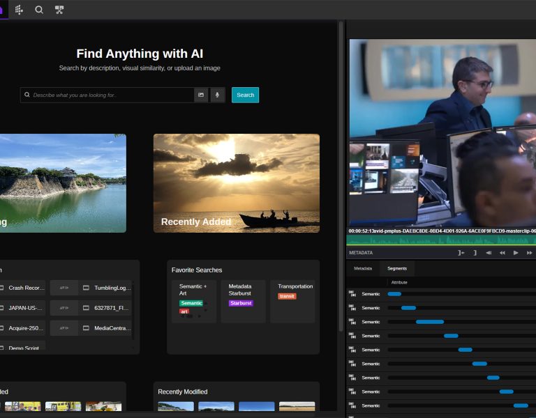 A screen grab from Avid Content Core
