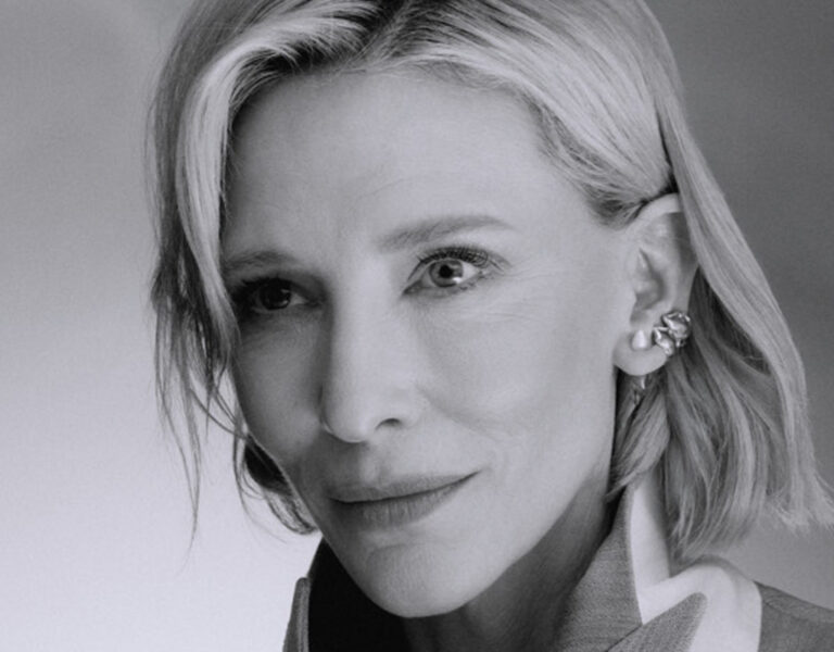 Cate Blanchett looking past camera