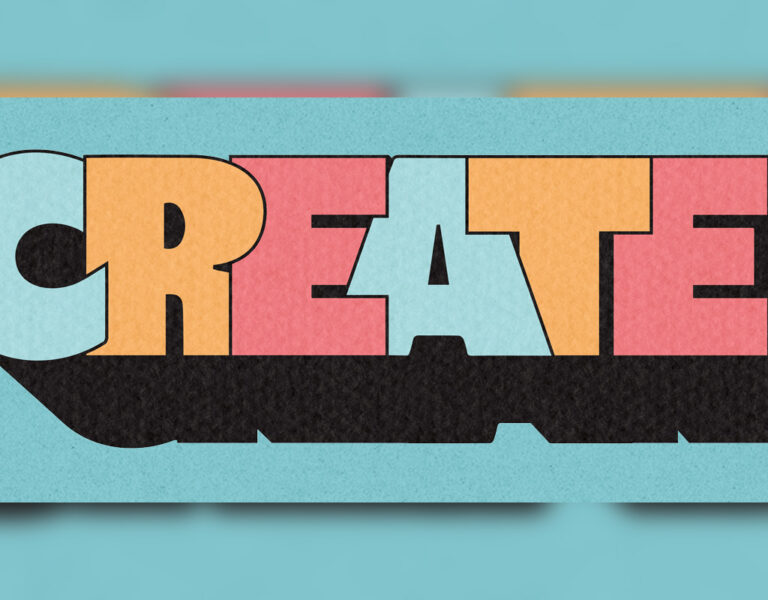The word 'Create' in block letters