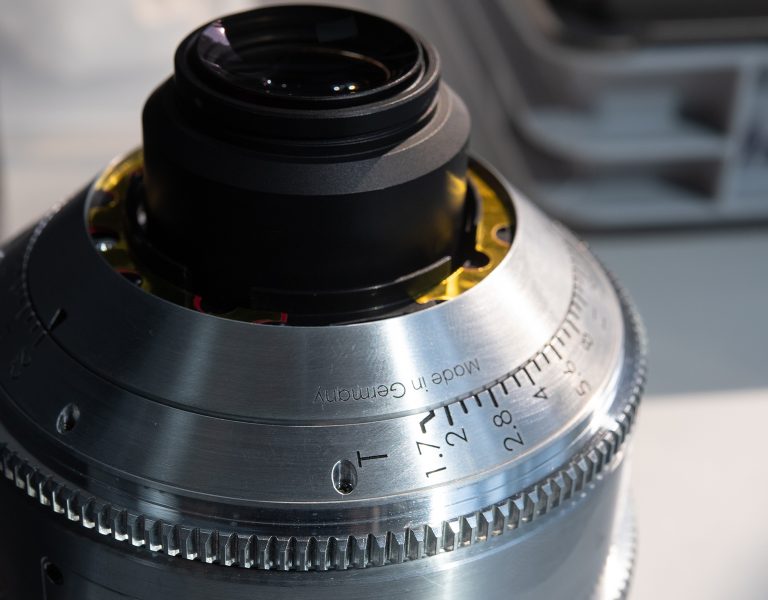 IB/E Optics 70 Series Cine Prime on a table