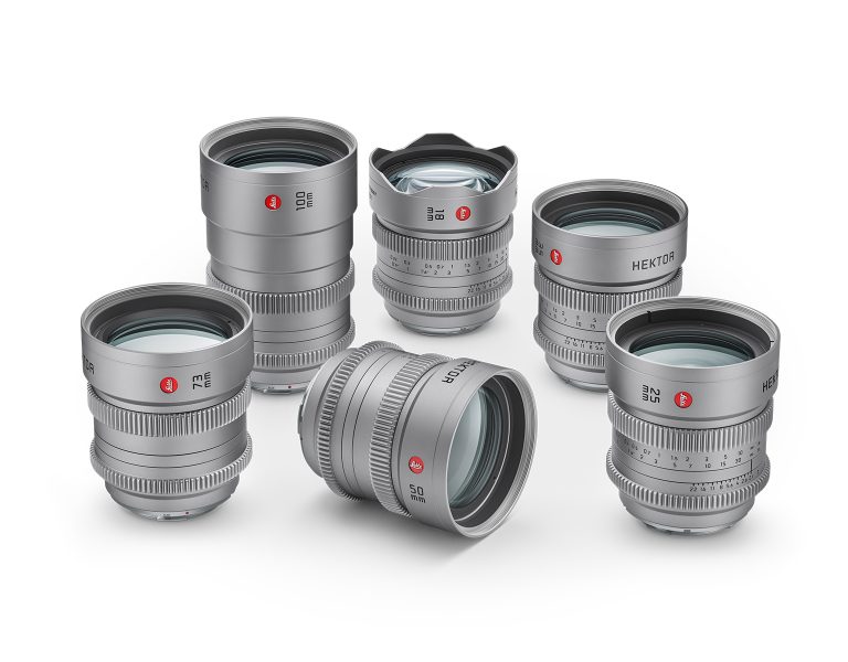 Leitz HEKTOR lenses against a white background