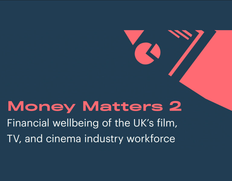 A blue and red Money Matters 2 poster