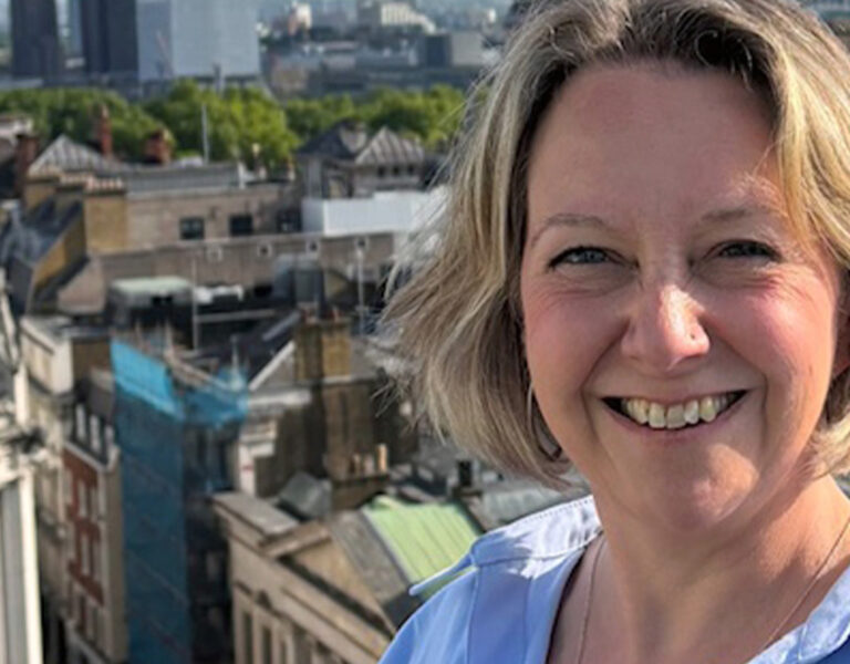 Nicky Ball smiling into camera