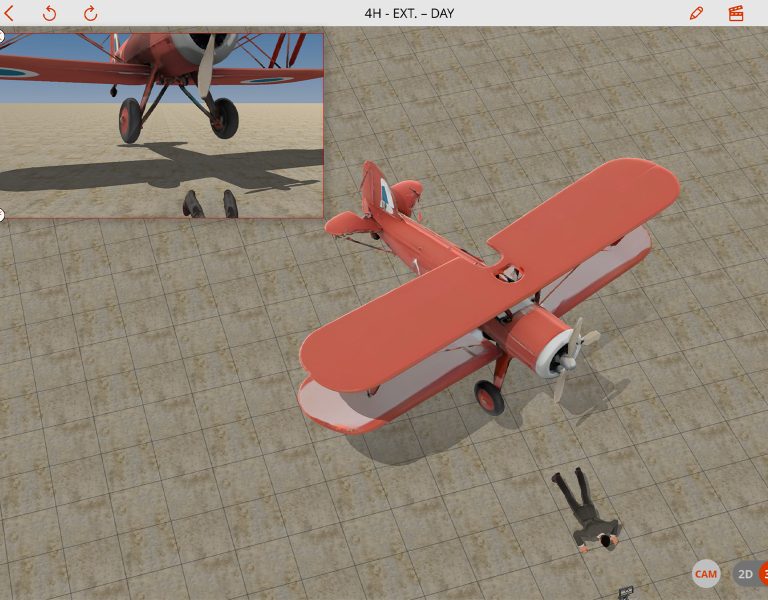 A screen grab from Previs Pro 3