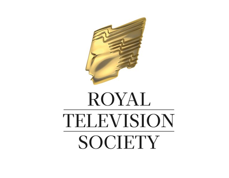 Royal Television Society with a golden mask