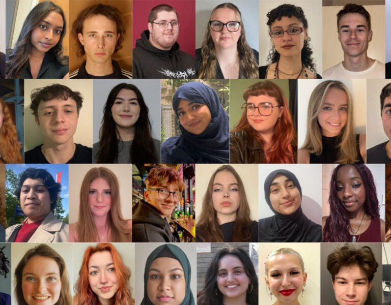 A collage of headshots