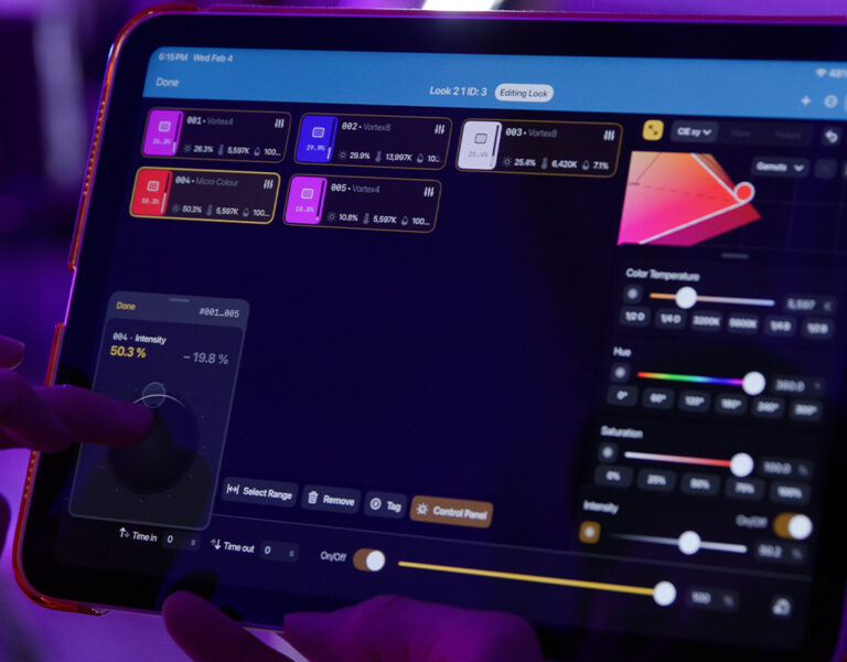 A person using a tablet