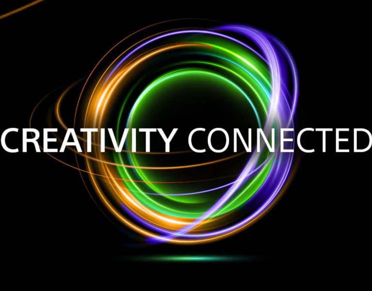 A logo saying Creativity Connected