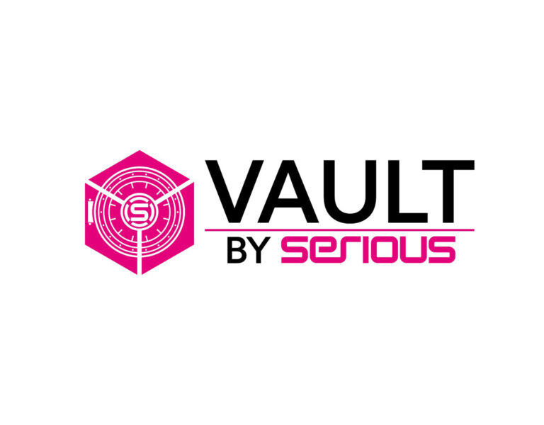 Vault by serious logo on a white background