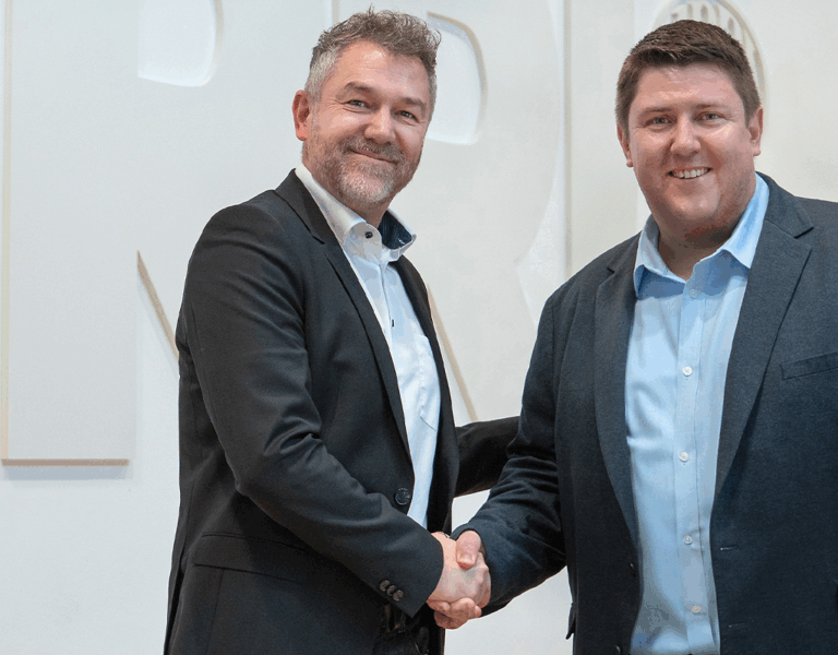 Two people shaking hands